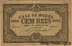 100 Reis PORTUGAL  1891 P.089 TB