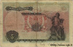 5000 Reis PORTUGAL  1909 P.104 TB