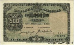 500 Reis PORTUGAL  1910 P.105a SPL