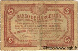 5 Centavos PORTUGAL Barcellos 1918  B