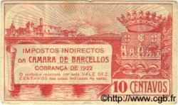 10 Centavos PORTUGAL Barcellos 1922  TTB