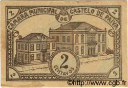 2 Centavos PORTUGAL Castelo De Paiva 1918 