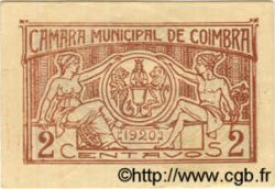 2 Centavos PORTUGAL Coimbra 1920  SUP