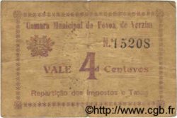 4 Centavos PORTUGAL Povoa De Varzim 1920  TB