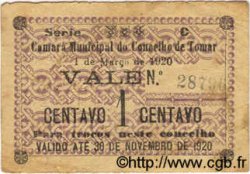 1 Centavo PORTUGAL Tomar 1920  B+
