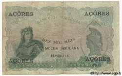 10000 Reis Ouro AÇORES  1910 P.12 TB