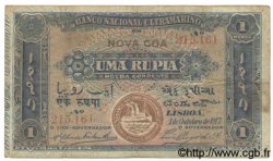 1 Rupia INDE PORTUGAISE  1917 P.021A B+