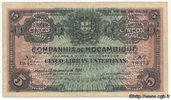 5 Libras MOZAMBIQUE Beira 1934 P.R32