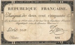 250 Livres FRANCE  1793 Laf.170 TTB