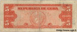 5 Pesos CUBA  1949 P.078a TB+