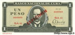 1 Peso Spécimen CUBA  1979 P.102b NEUF