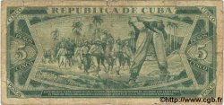 5 Pesos CUBA  1987 P.103c AB
