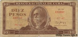 10 Pesos CUBA  1986 P.104c B
