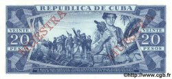 20 Pesos Spécimen CUBA  1988 P.105d NEUF