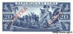 20 Pesos Spécimen CUBA  1990 P.105d NEUF