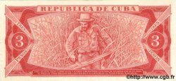 3 Pesos CUBA  1983 P.107a SPL