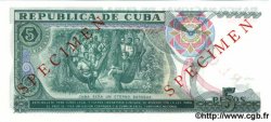 5 Pesos Spécimen CUBA  1991 P.108s NEUF