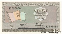 20 Francs RWANDA  1976 P.06e