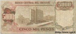 5 Nuevos Pesos sur 5000 Pesos URUGUAY  1975 P.057 TB à TTB