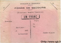 1 Franc Non émis GUADELOUPE  1917 P... TTB