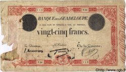 25 Francs rouge GUADELOUPE  1934 P.08 AB