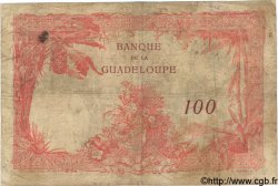 100 Francs GUADELOUPE  1934 P.16 B à TB