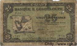 25 Francs GUADELOUPE  1942 P.22b AB