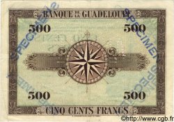 500 Francs Spécimen GUADELOUPE  1942 P.24bs TTB