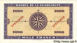 1000 Francs Karukera petit format Spécimen GUADELOUPE  1943 P.26As pr.NEUF