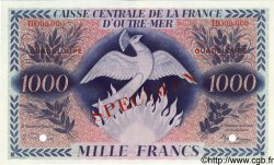 1000 Francs Phénix Spécimen GUADELOUPE  1944 P.30s SPL