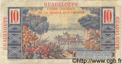 10 Francs Colbert GUADELOUPE  1946 P.32 B à TB
