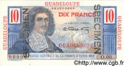 10 Francs Colbert Spécimen GUADELOUPE  1946 P.32s pr.NEUF