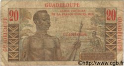 20 Francs Émile Gentil GUADELOUPE  1946 P.33 B