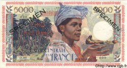 5000 Francs antillaise Spécimen GUADELOUPE  1960 P.40s pr.NEUF