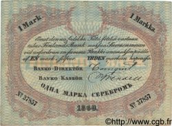 1 Markka FINLANDE  1860 P.A33a TTB+