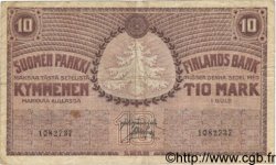 10 Markkaa FINLANDE  1909 P.010a TB