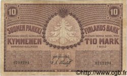 10 Markkaa FINLANDE  1909 P.010a pr.TTB