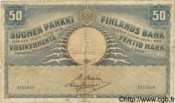 50 Markkaa FINLANDE  1909 P.012a TB