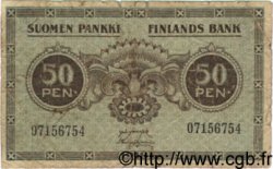 50 Pennia FINLANDE  1918 P.034 B+