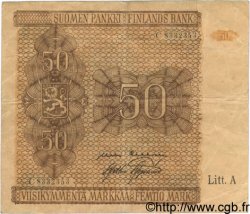 50 Markkaa FINLANDE  1945 P.079b TB+