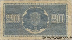 20 Markkaa FINLANDE  1945 P.086 B+