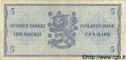 5 Markkaa FINLANDE  1963 P.099a TB+