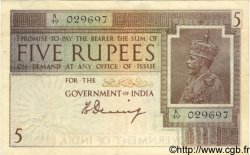 5 Rupees INDE  1917 P.004a TTB+