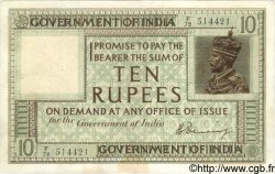 10 Rupees INDE  1917 P.006 TTB
