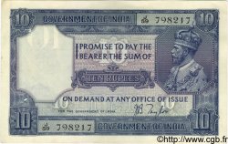 10 Rupees INDE  1917 P.007b SUP