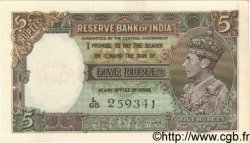 5 Rupees INDE  1943 P.018b pr.SPL