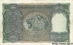 100 Rupees INDE Bombay 1943 P.020b TTB+