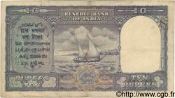 10 Rupees INDE  1943 P.024 TB à TTB