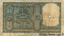 5 Rupees INDE  1957 P.035b AB