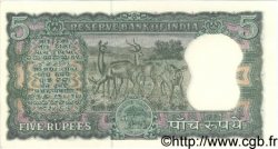 5 Rupees INDE  1962 P.054a SPL